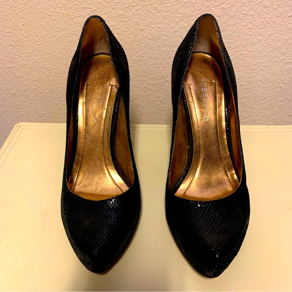 BCBG Black Platform Stilettos